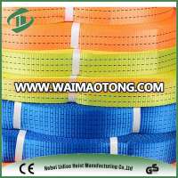 CE and GS approved high-tenacity polyester 2-ply 5 ton webbing sling belt type/acid resistant slings/nylon lifting sling