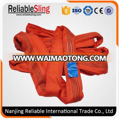 5 Tons Red Polyester Synthetic Fabric Endless Rope Sling