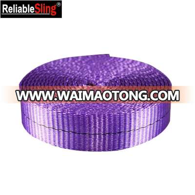 Printed 1 Ton Purple 25mm Width Industrial Polyester Webbing Belt