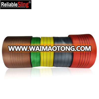 Multi Color Acid and Alkali Resistant Polyester Rigging Flat Webbing