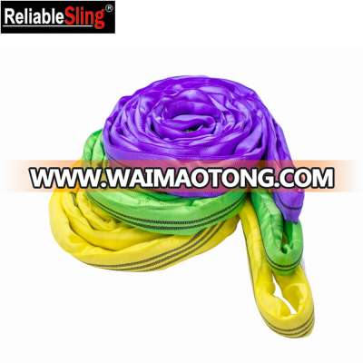 Polyester Material High Flexible EA Round Webbing Sling