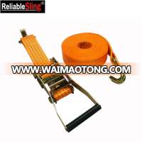 High Safety Cargo Lashing Ratchet Strap Belt with Metal Buckle