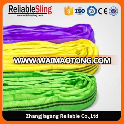 Round Shape Polyester Pipe Lifting Slings Logo Print Available