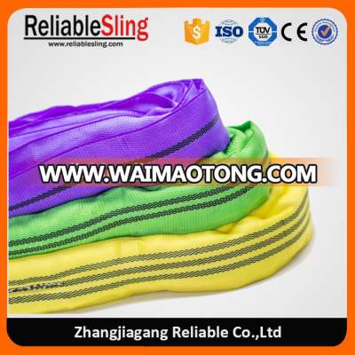 Certified Color Coded Endless Polyester Soft Lifting Slings