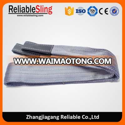 Grey Color Polyester Eye and Eye 4ton Lifting Belt Crane